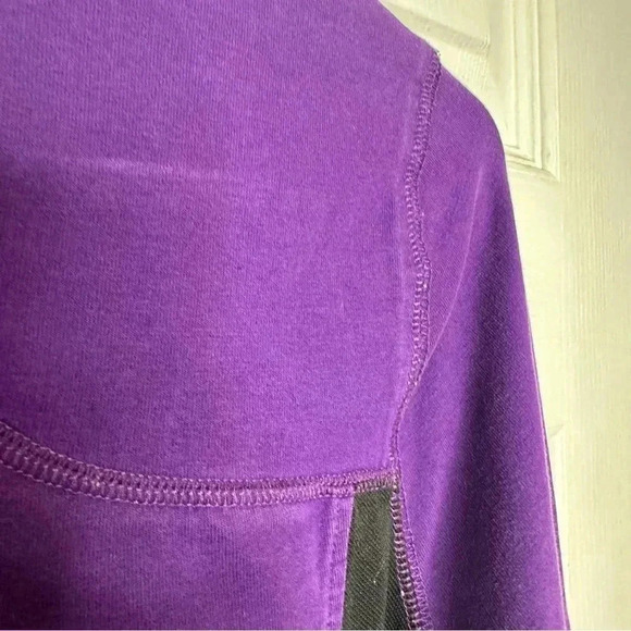 Smart Set Sweatshirt Zip Up Purple & Black  Size Small - Picture 15 of 16